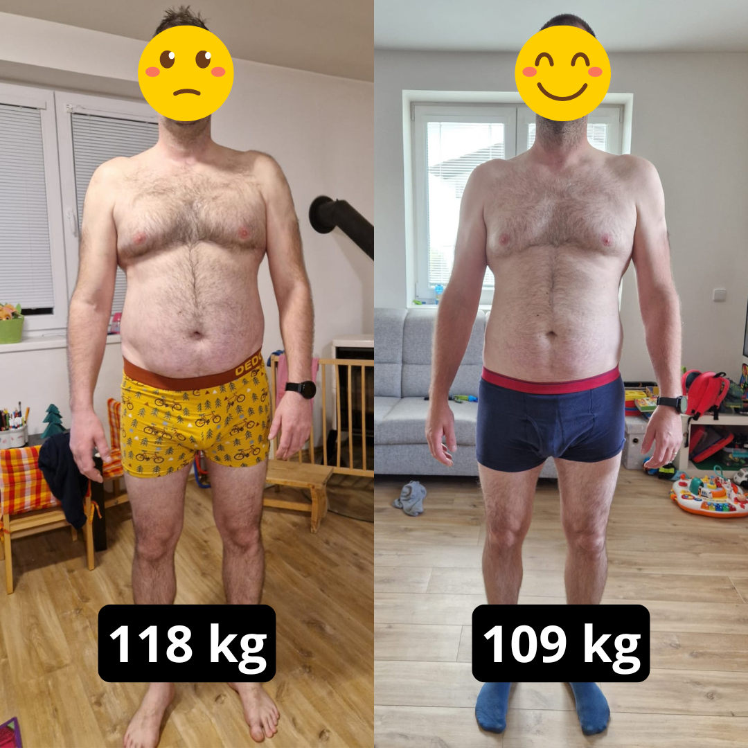 SUPER PROMĚNA (-9 kg) za 3 měsíce