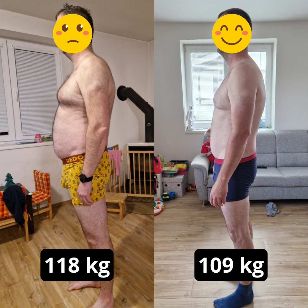 SUPER PROMĚNA (-9 kg) za 3 měsíce