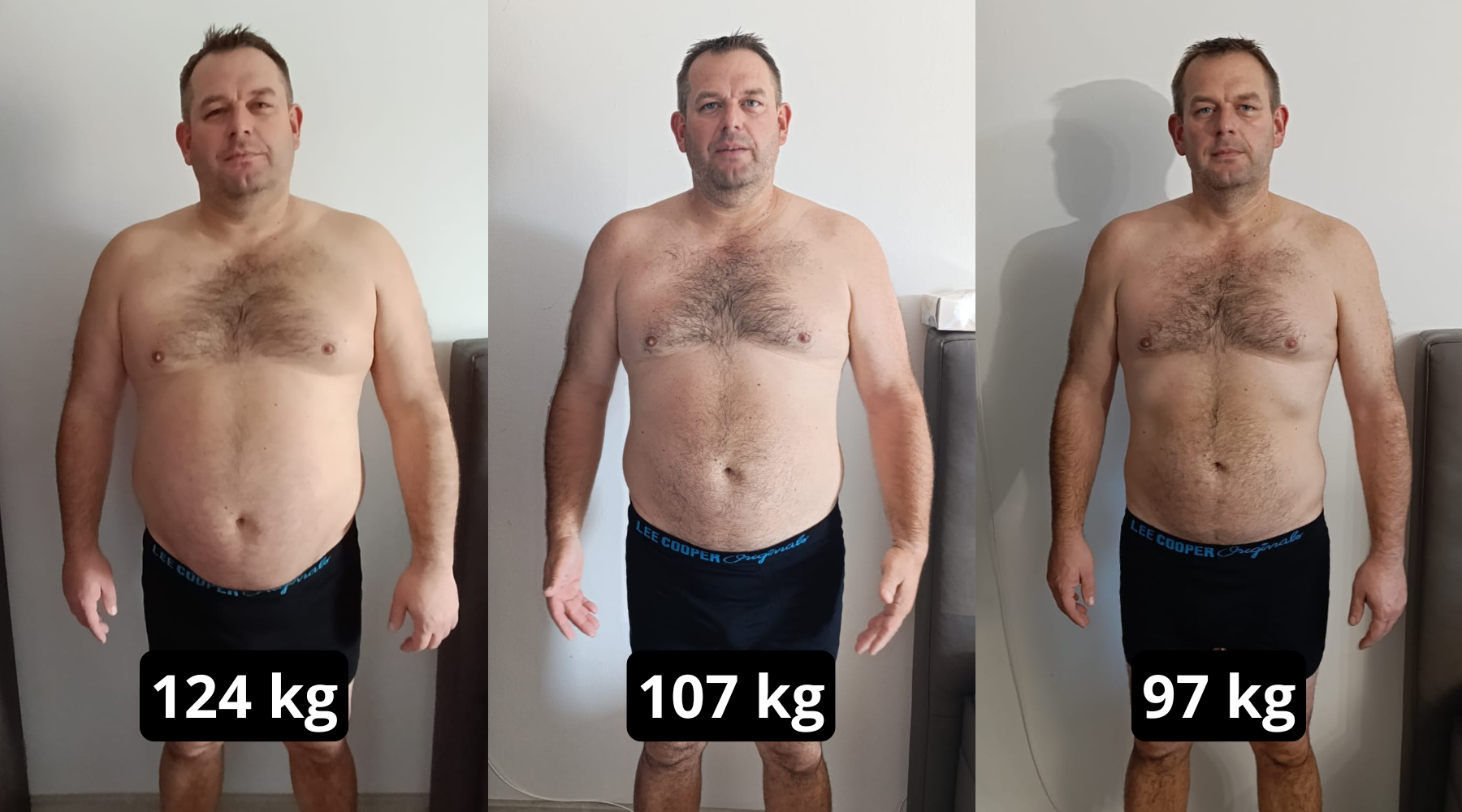 Neskutečná PROMĚNA (-27 kg) za 6 měsíců.