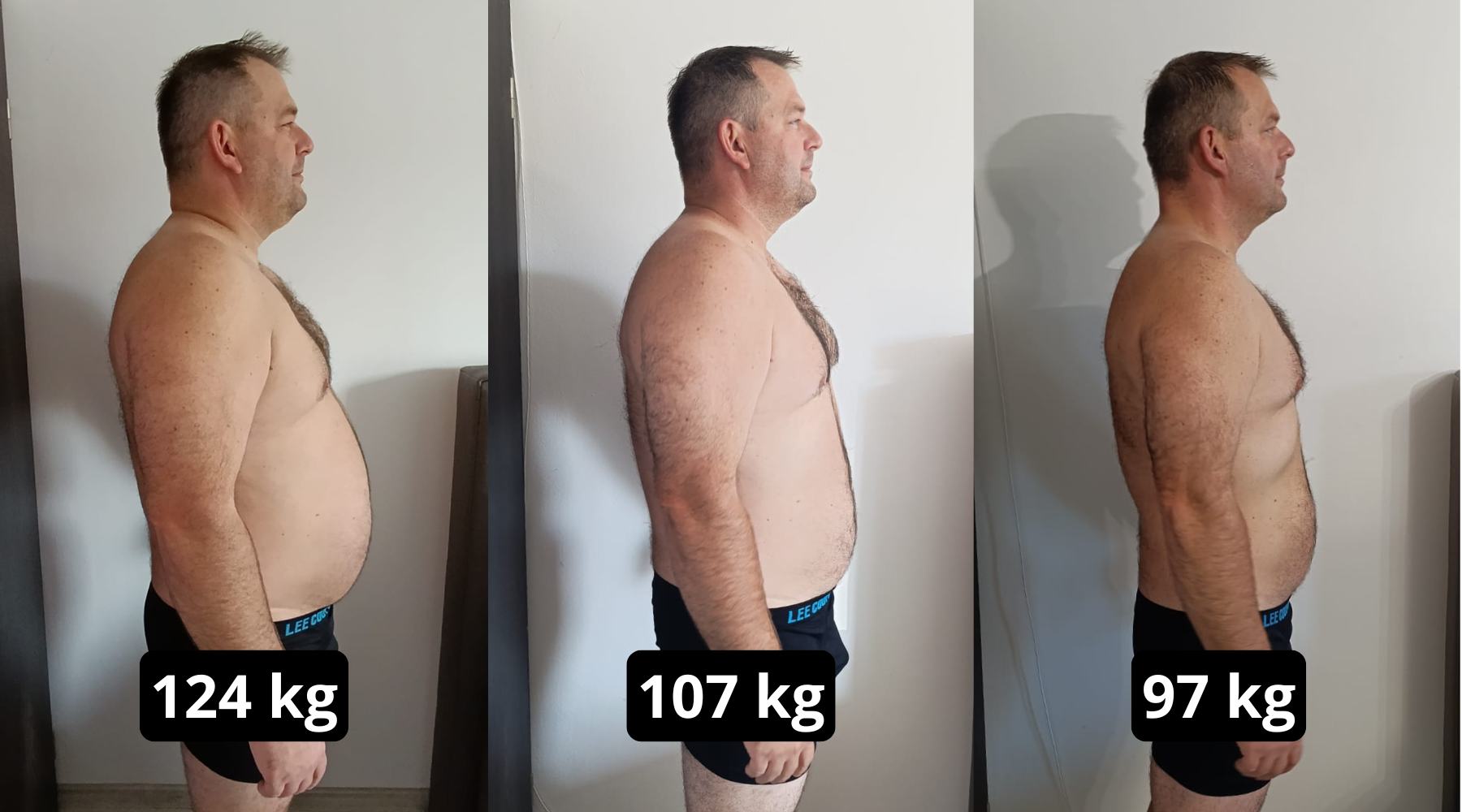 Neskutečná PROMĚNA (-27 kg) za 6 měsíců.